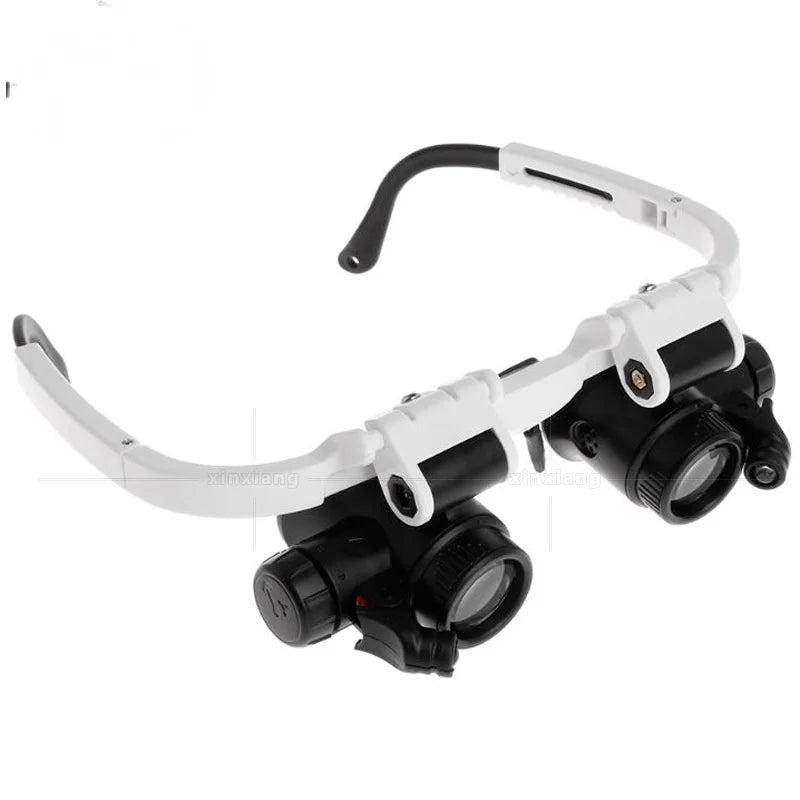LED Headband Magnifier Glasses – Jeweler Loupe with Light