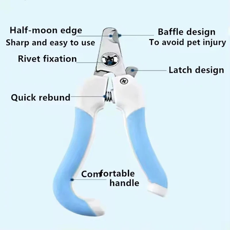 Pet Nail Clippers with Safety Lock & File – Dogs & Cats