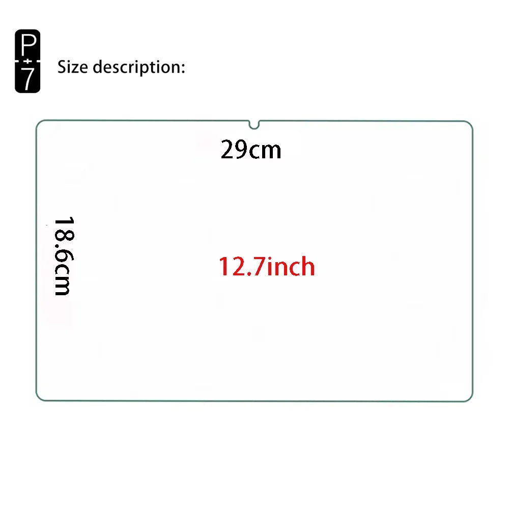 2-Pack HD Tempered Glass Screen Protector Lenovo Tab 12.7"