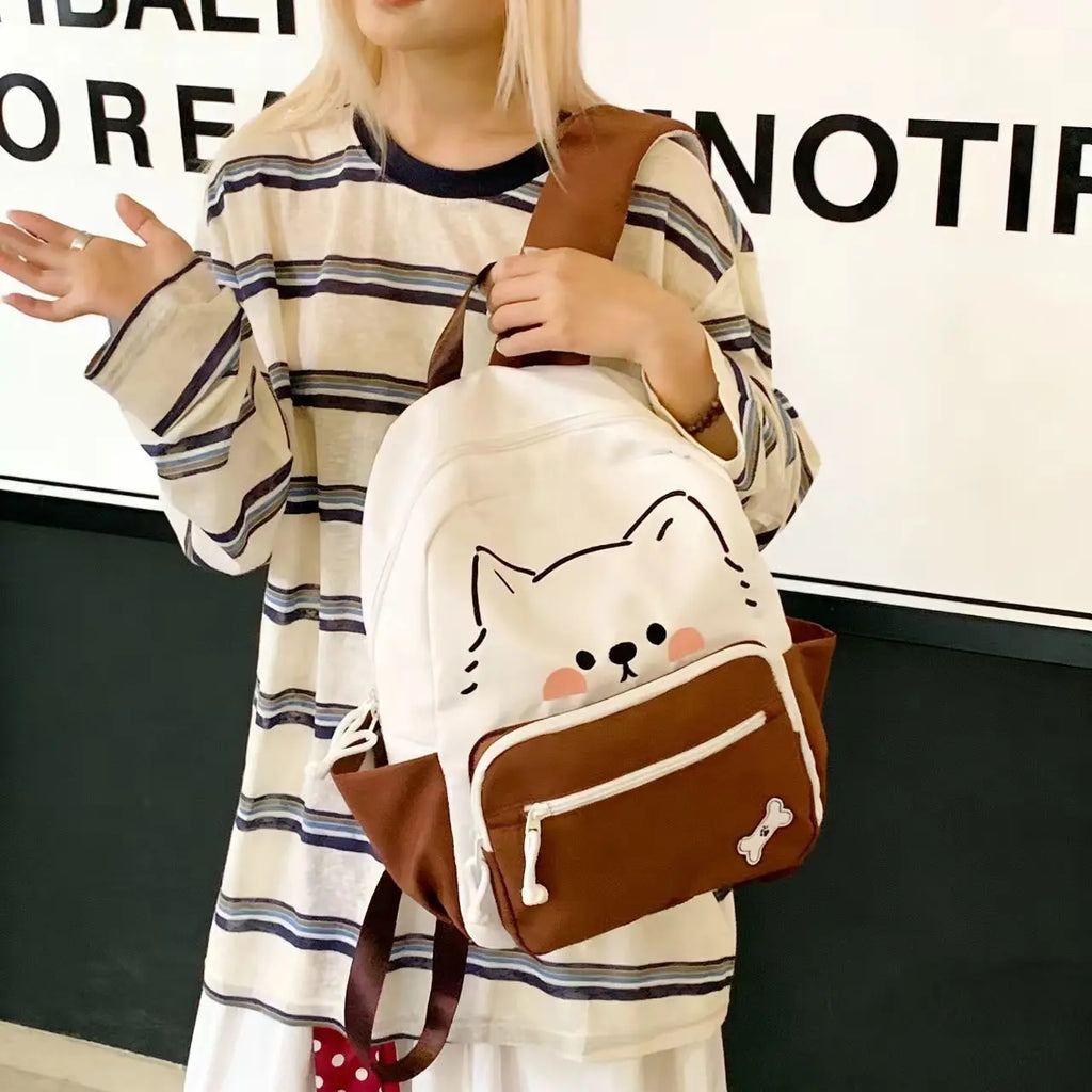Kawaii Kitty Mini Backpack – Kids & Women's Cute Schoolbag