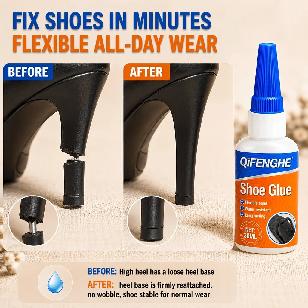 Shoe Glue 30ml – Flexible Waterproof Shoe Repair Adhesive