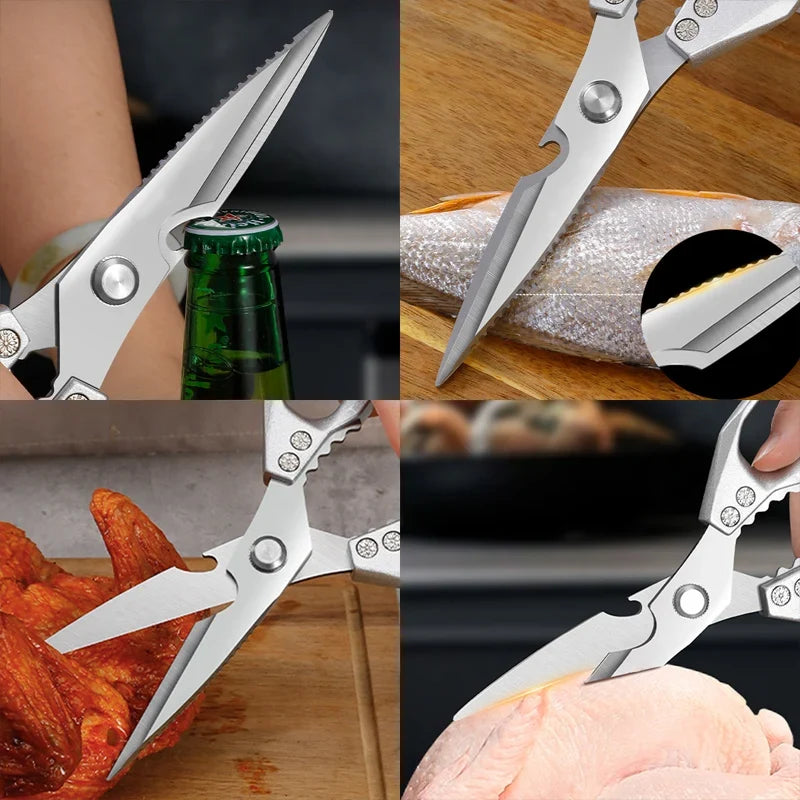 Stainless Steel Kitchen Scissors – Multi-Tool Chicken Shears