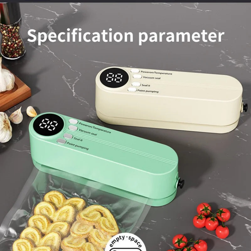 HOMEFISH Mini Wireless Vacuum Sealer | Portable Food Sealer