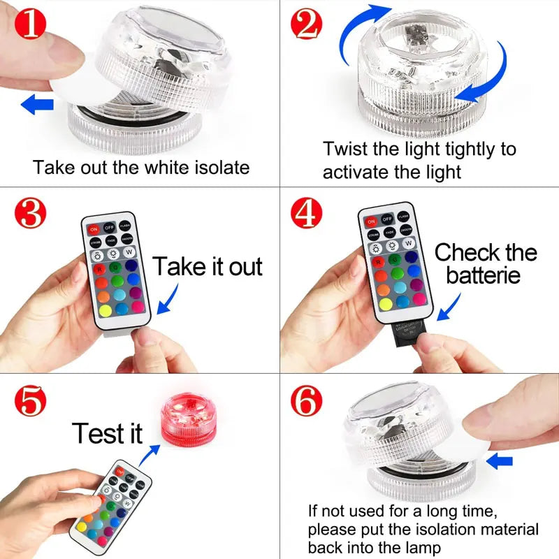 Solar Floating Pool Light – RGB LED 13-Color with Remote