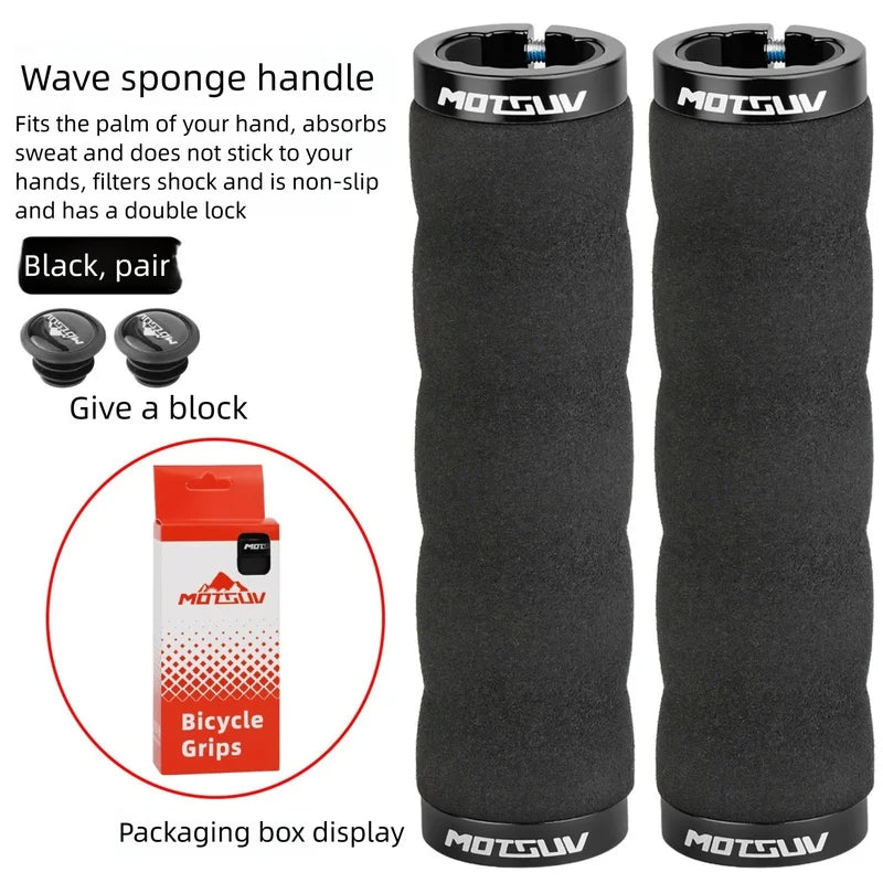 Double Lock-On Bike Handlebar Grips – Anti-Slip Aluminum MTB
