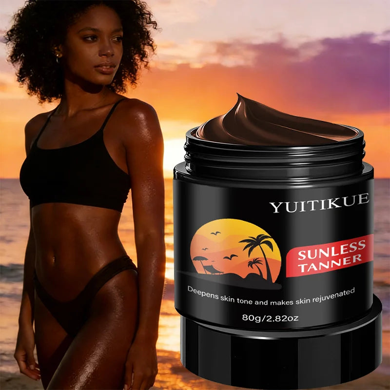 YUITIKUE Natural Sunless Tanning Cream – Self-Tanner 80g