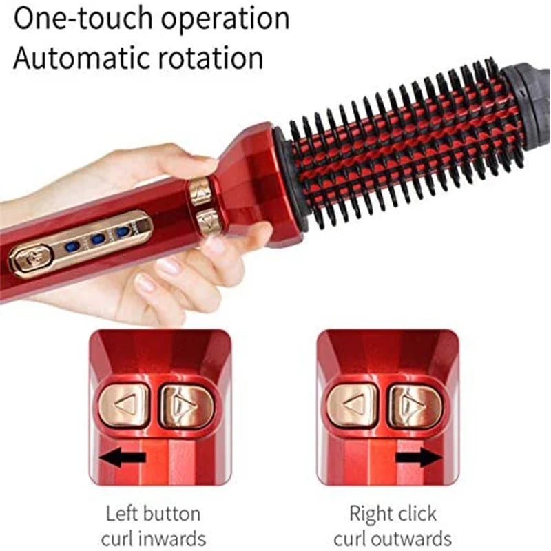 Ceramic Ionic Auto Hair Curler | PTC Fast Heat & LCD Display