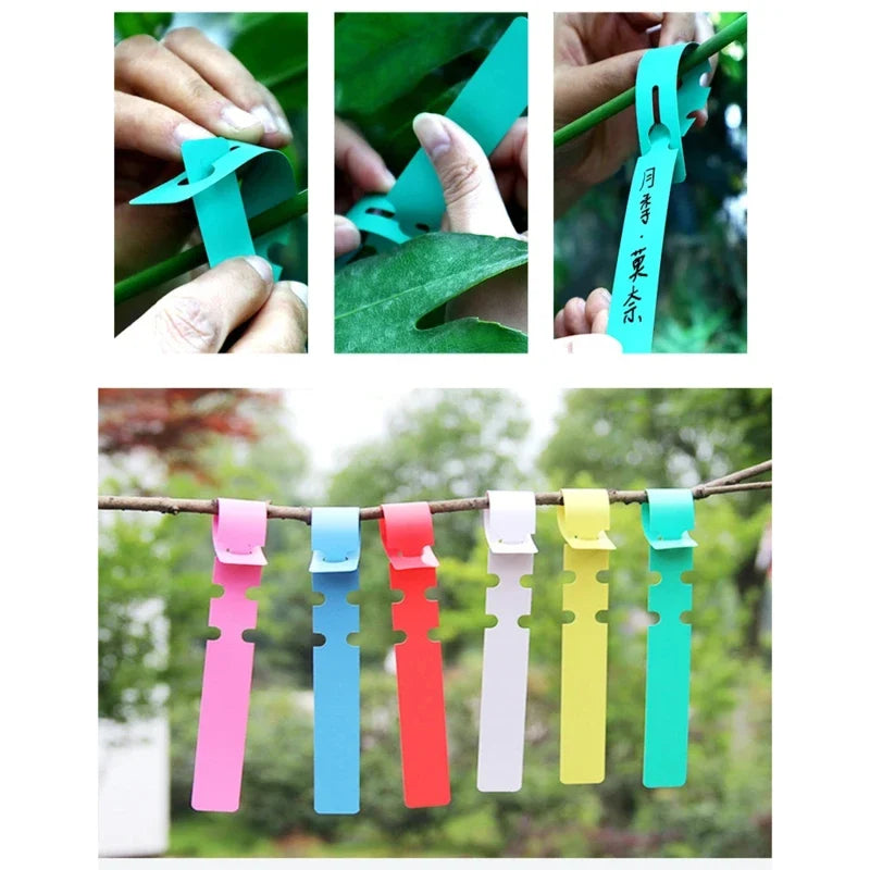 PVC Plant Labels Waterproof Garden Marking Tags Flowers Seedlings