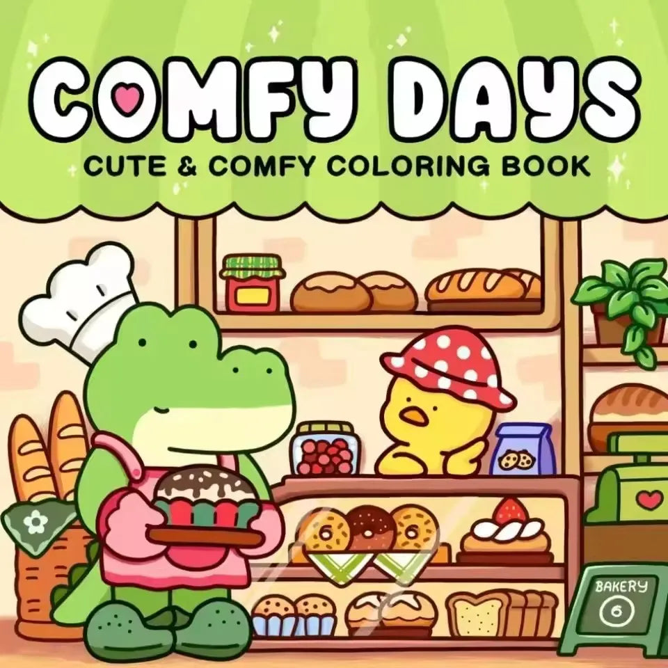 UYEE COZY GIRL Coloring Book Moments Relaxation Educational Doodles