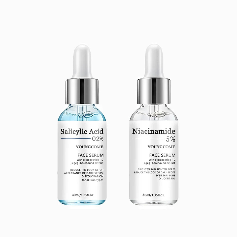 YOUNGCOME Salicylic Acid 5% Niacinamide Ceramide Face Serum Set