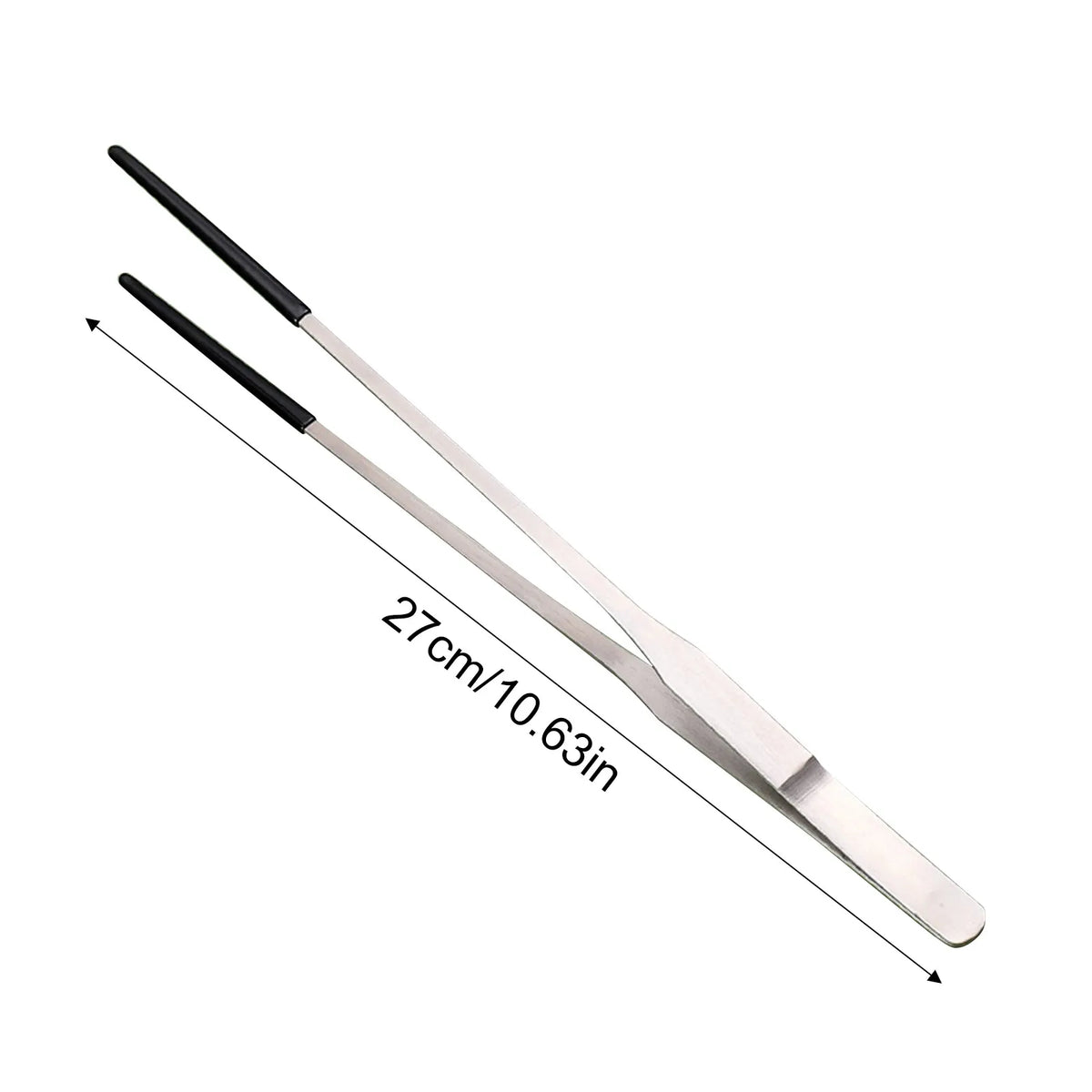 Reptile Feeding Tongs – 10.6" Stainless Steel Straight & Curved