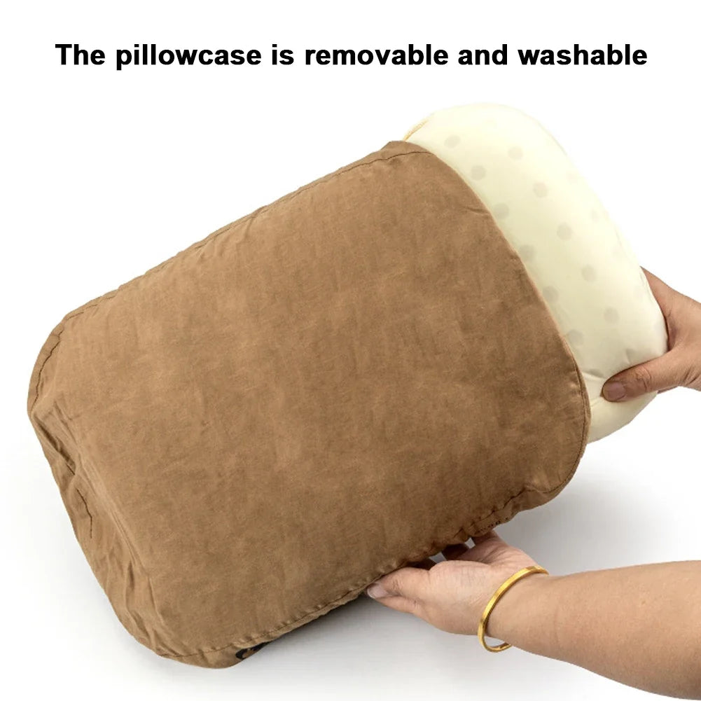 Memory Foam Travel Pillow | Cervical Neck Support Camping