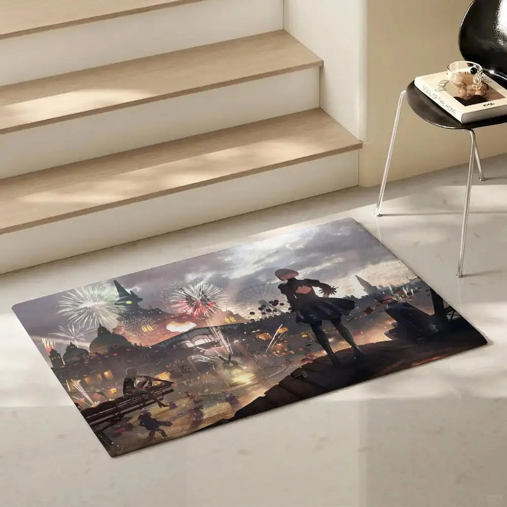 NieR: Automata Gaming Floor Mat – Non-Slip Flannel Indoor Rug
