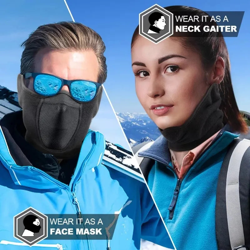 Unisex 2-in-1 Winter Windproof Face Mask | Cycling & Running