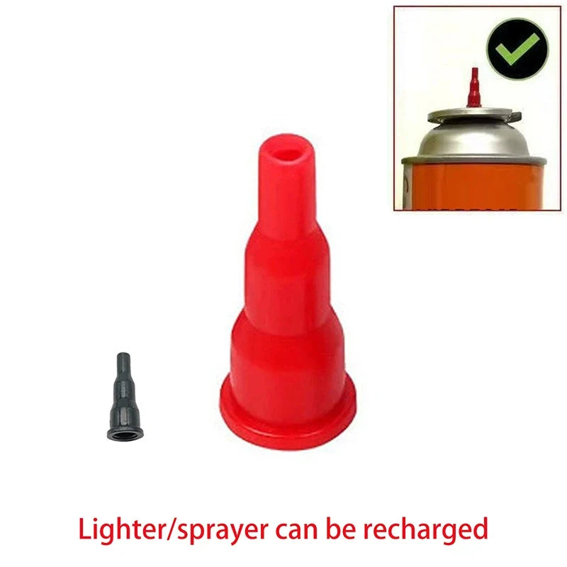 10-Pack Butane Nozzle Adapter – Cassette Gas Tank Refill Connector