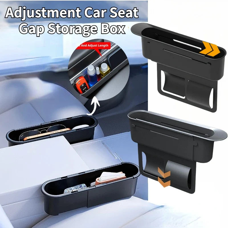Car Seat Gap Filler Organizer 2-Pack | ABS Storage Box