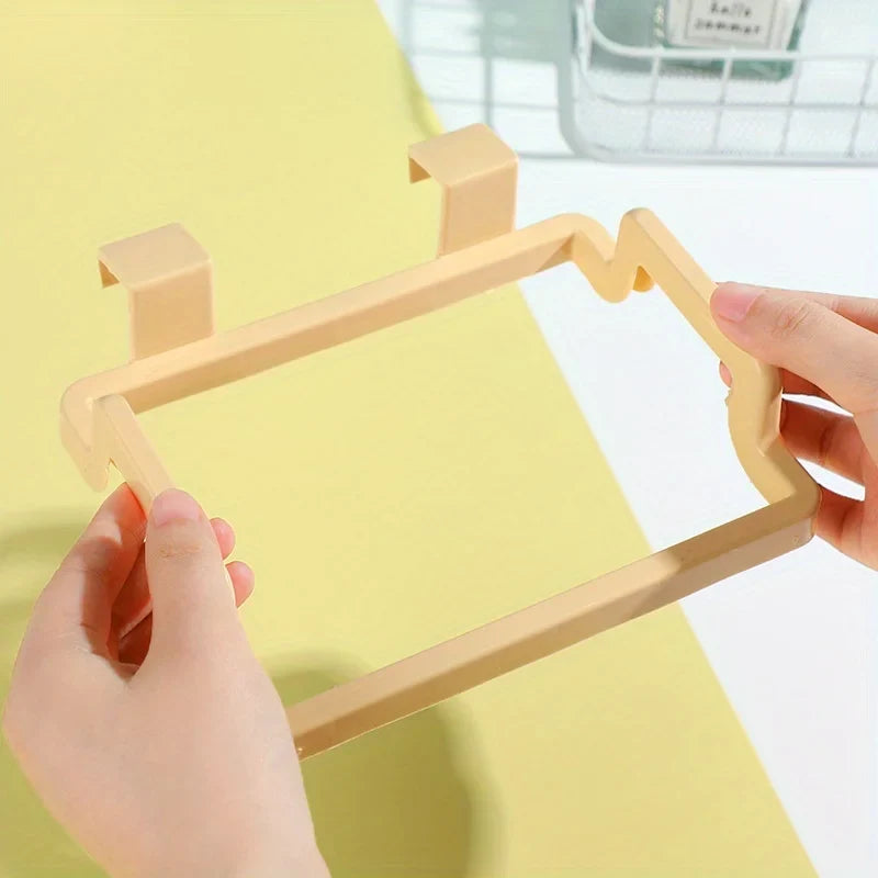Mini Garbage Bag Holder Door Back Plastic Bracket Trash Storage