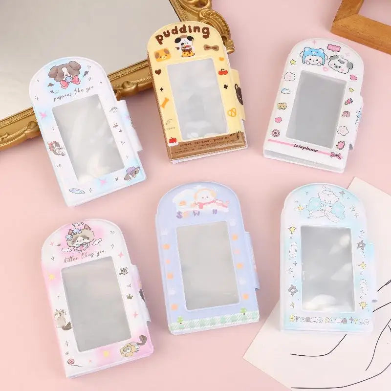 Cartoon 28 Card Slots Photo Binder 3-inch Kpop Album Postcard