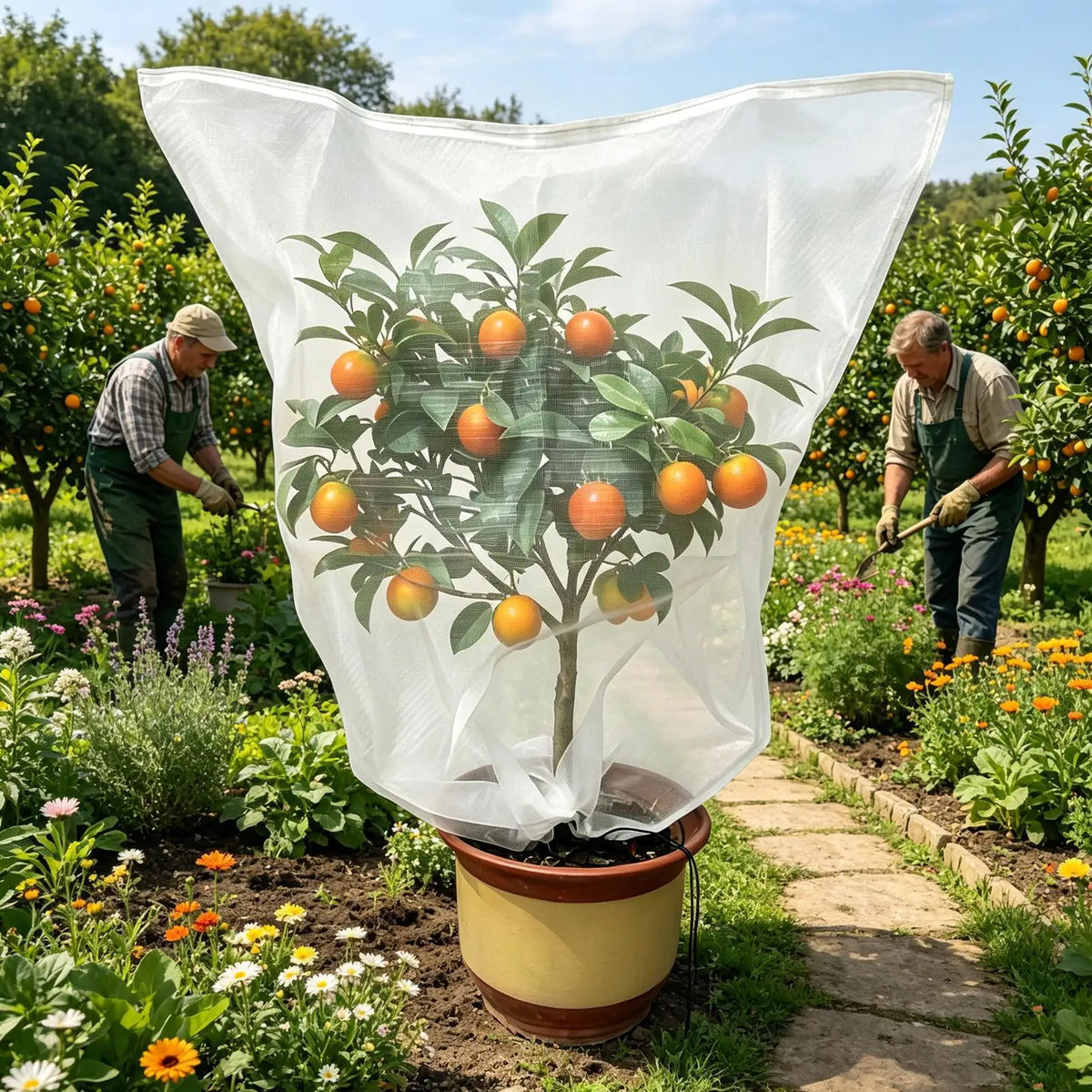 Fruit Tree Netting with Zipper & Drawstring | Bird & Insect Guard