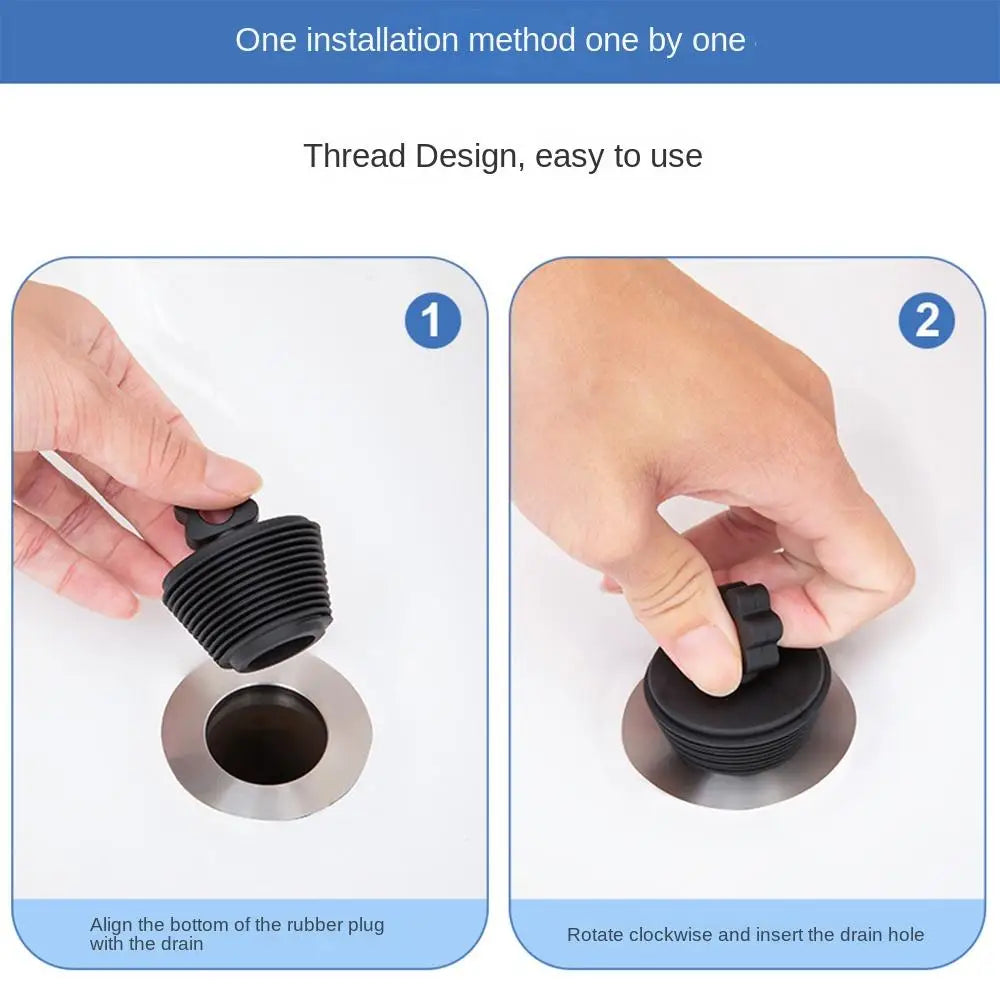 Bathroom Bath Stopper Drain Overflow Cover Plug Silicone Bathtub Tub