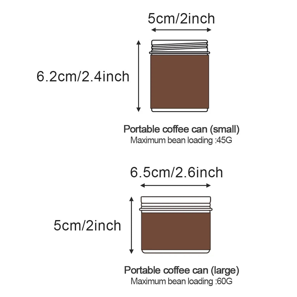 Airtight Coffee Bean Storage Canister | Aluminium Tin Can