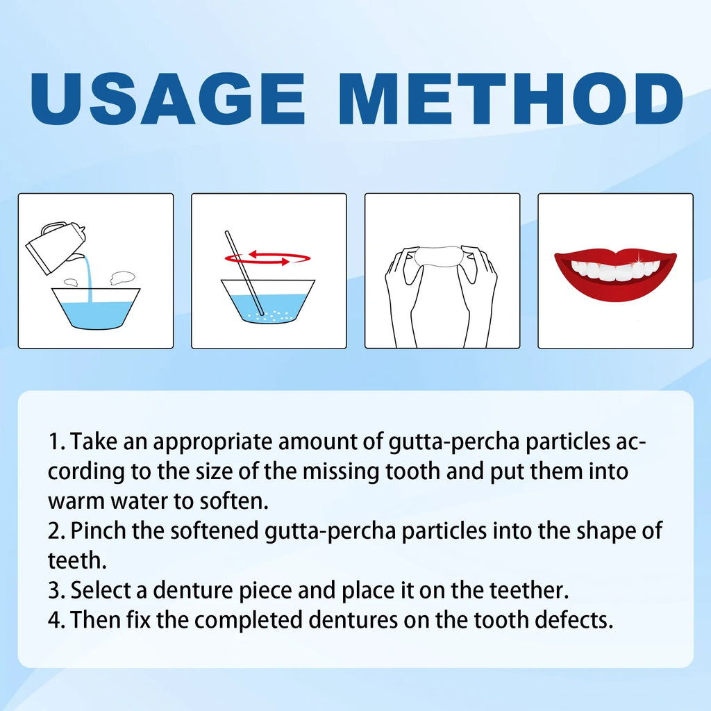 Jaysuing 30g Moldable Temporary Tooth Repair Gel Kit
