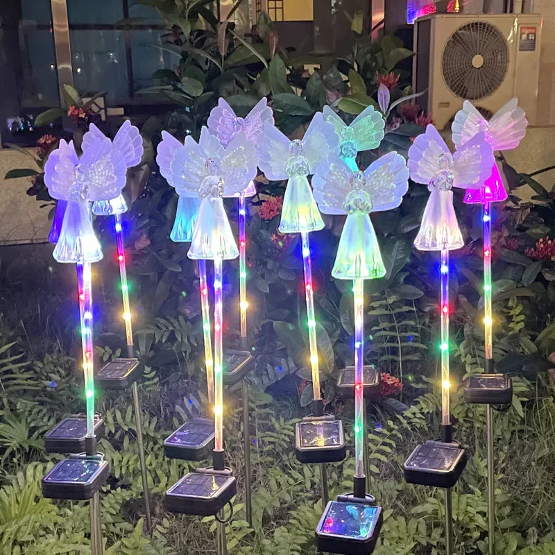 Led Solar Angel Light Outdoor Waterproof Villa Courtyard Simulation