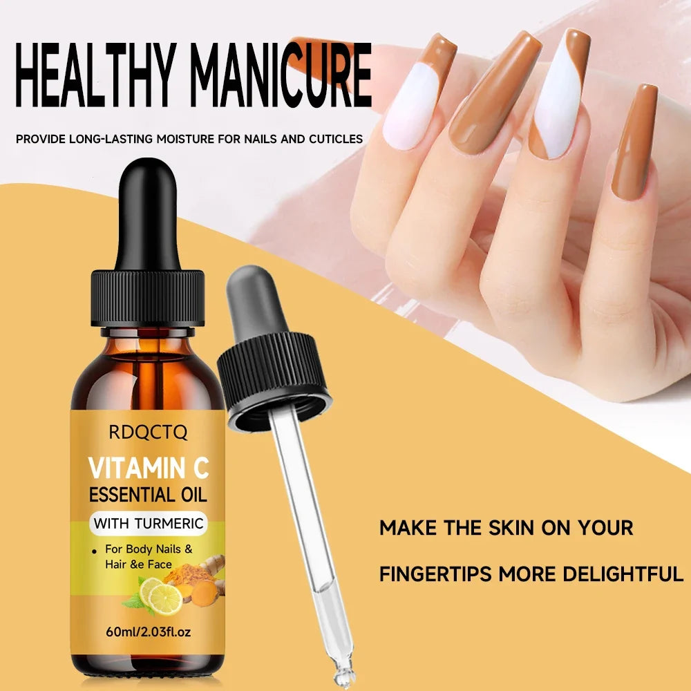 Turmeric & Vitamin C Leave-In Hair Oil – Frizz & Shine 40/60ml