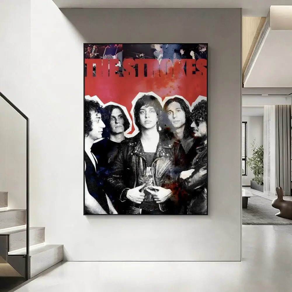 The Strokes Band HD Poster – Waterproof Sticky Wall Art Decor