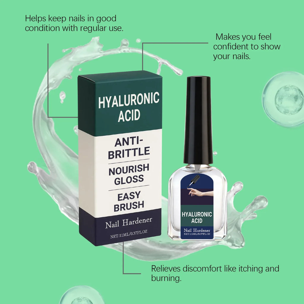 Hyaluronic Acid Nail Strengthening Drops | Hardener & Growth
