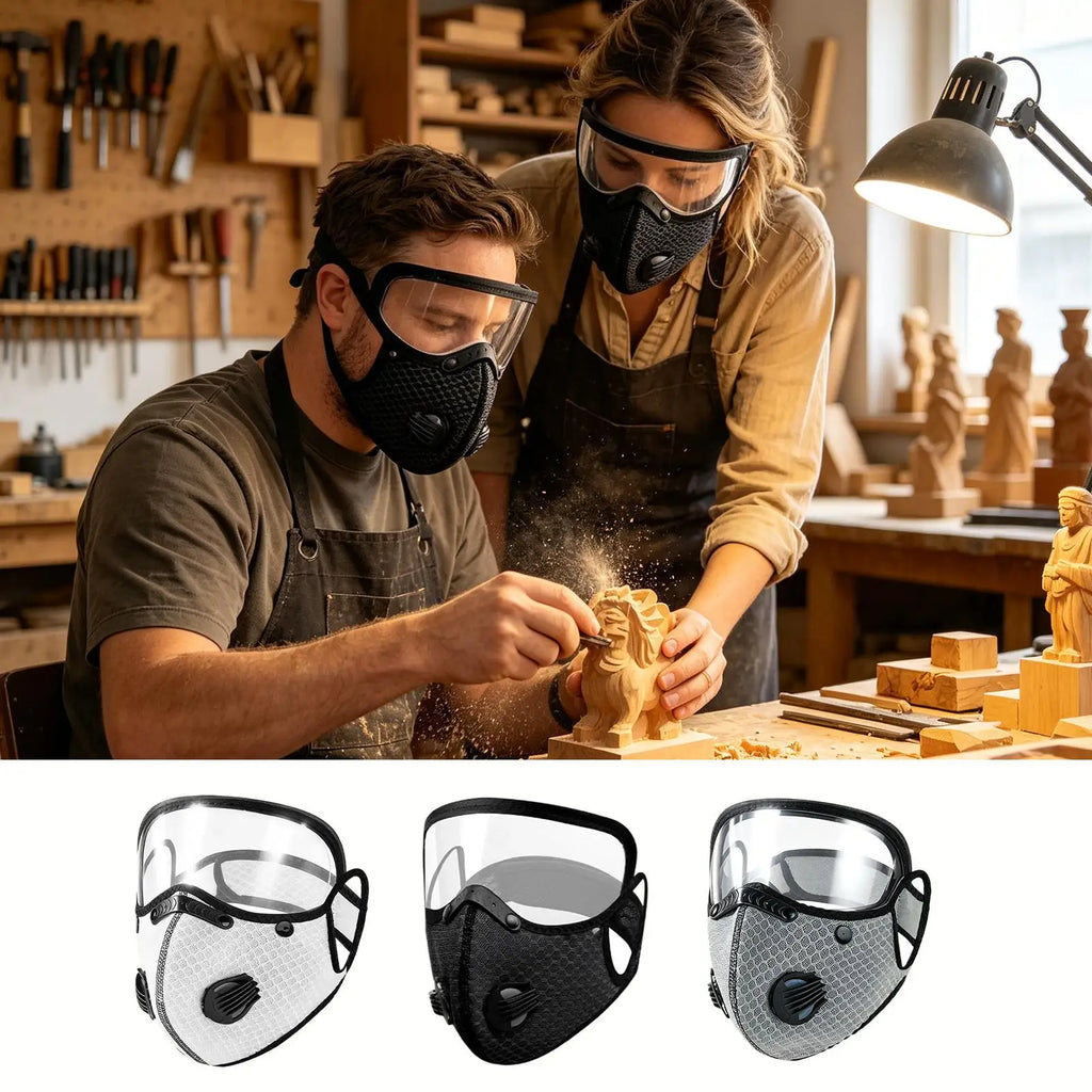 Carbon Filter Dust Mask with UV Goggles | Lawn & Outdoor