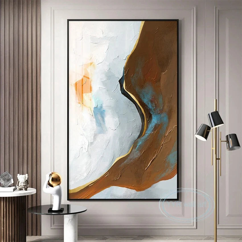 Hand-Painted Abstract Oil Painting on Canvas | Modern Wall Art
