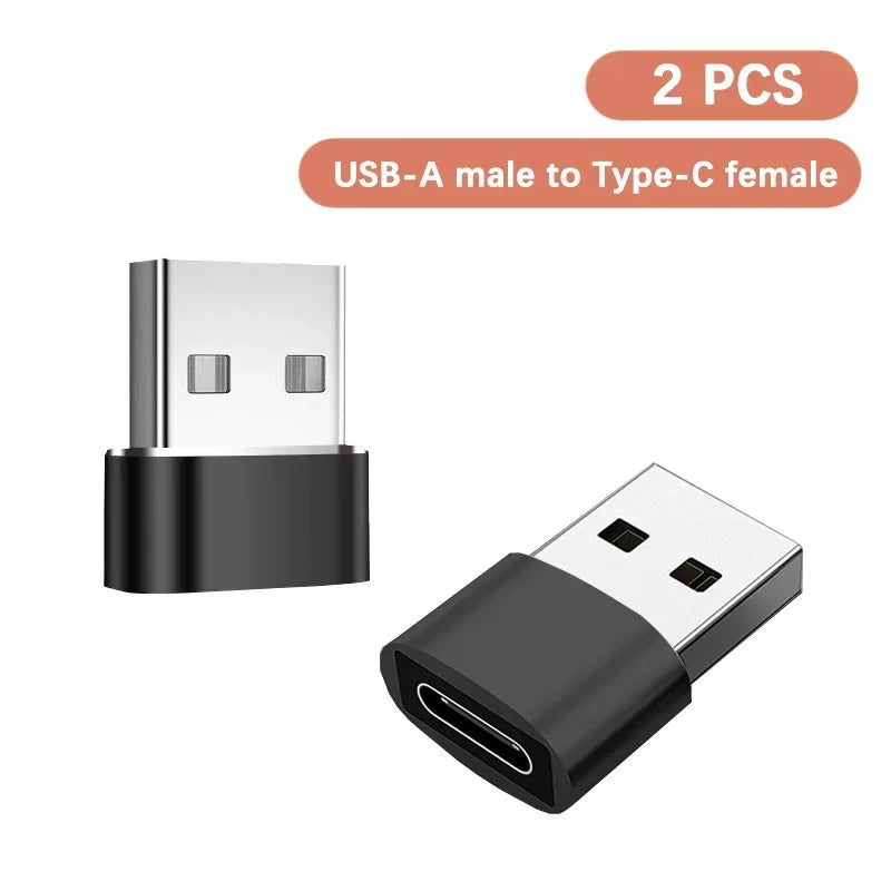 1- USB OTG Adapter Male C Female Type-c Aluminum Alloy Laptop Samsung
