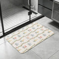 French Country Floral Diatomite Bath Mat – Quick Dry Non-Slip