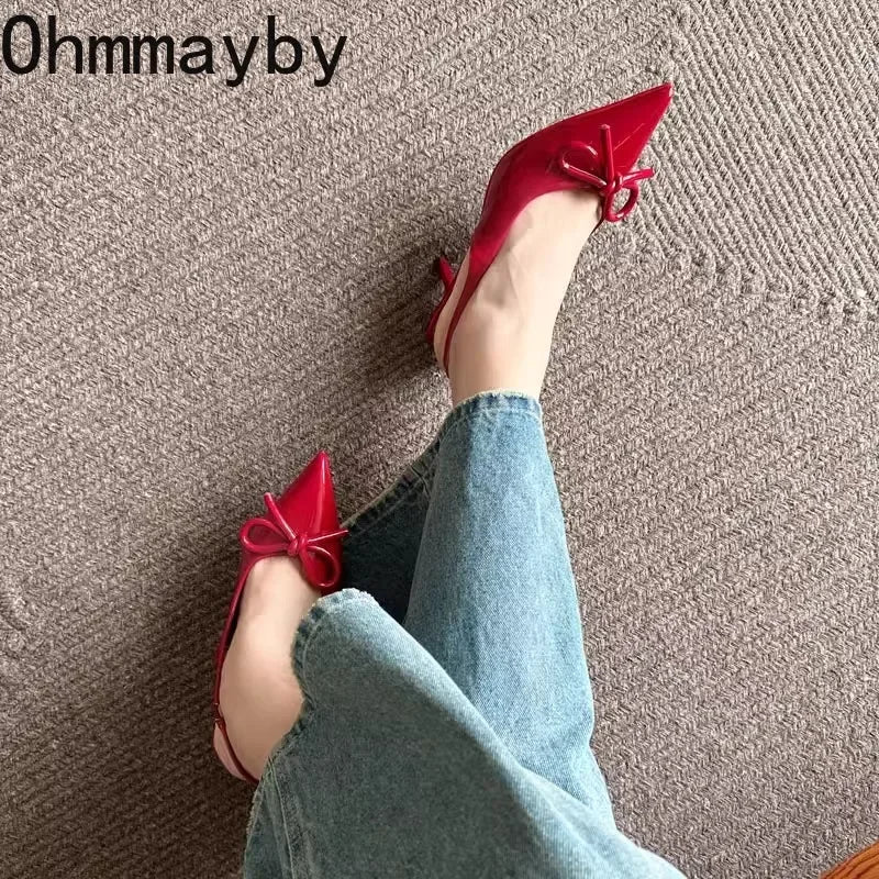 Women's High Heel Butterfly-Knot Sandals – Wedding Party