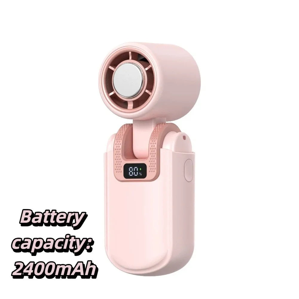 Compact Handheld Cooling Fan – USB Rechargeable Portable