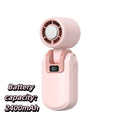 Compact Handheld Cooling Fan – USB Rechargeable Portable