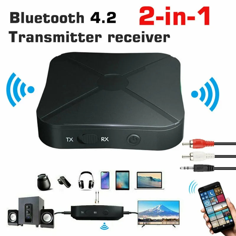 2-in-1 Bluetooth 5.0 Audio Transmitter Receiver – 3.5mm AptX