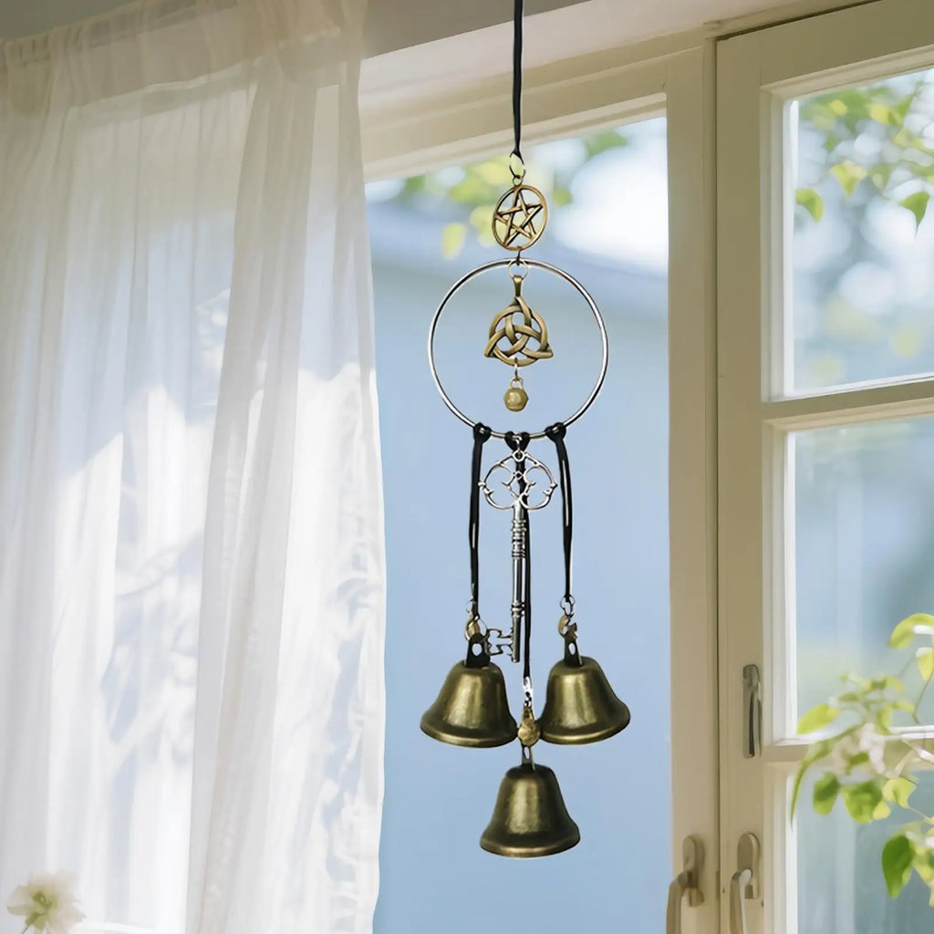 Witch Bells Door Rustic Wind Chimes Decor Witches Protection