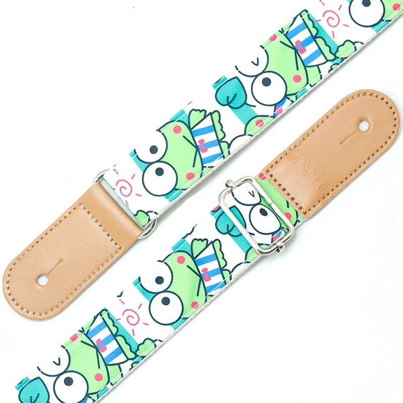 Cartoon Ukulele & Guitar Strap – Adjustable Fabric Belt