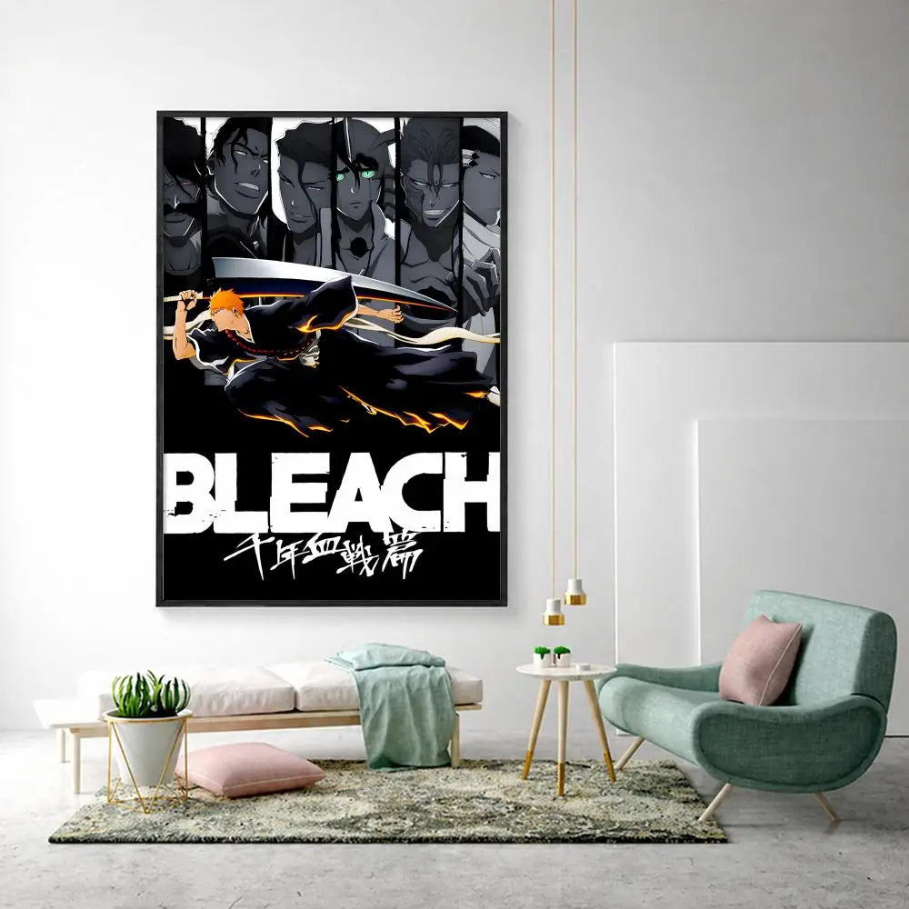 Bleach Anime Poster – HD Art Waterproof Sticky Wall Decor