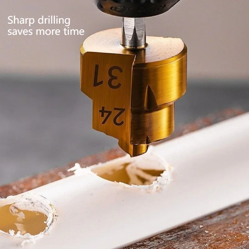 Stepped Drill Bit for PVC PPR Pipe – 20/25/32mm Core Tool