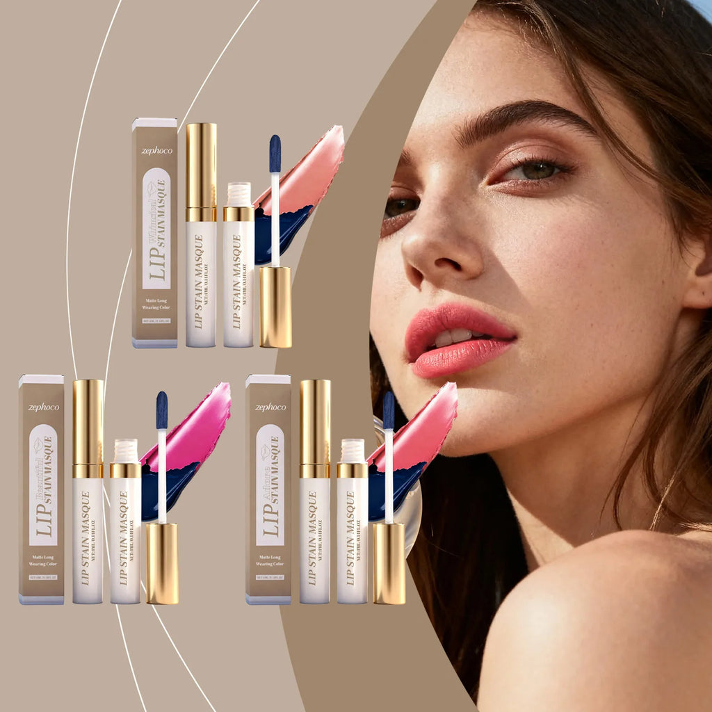 Zephoco Matte Peel-Off Lip Gloss – Moisturizing & Volumizing