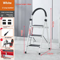 Adjustable Zigzag Folding Ladder | 3–6 Step Carbon Steel