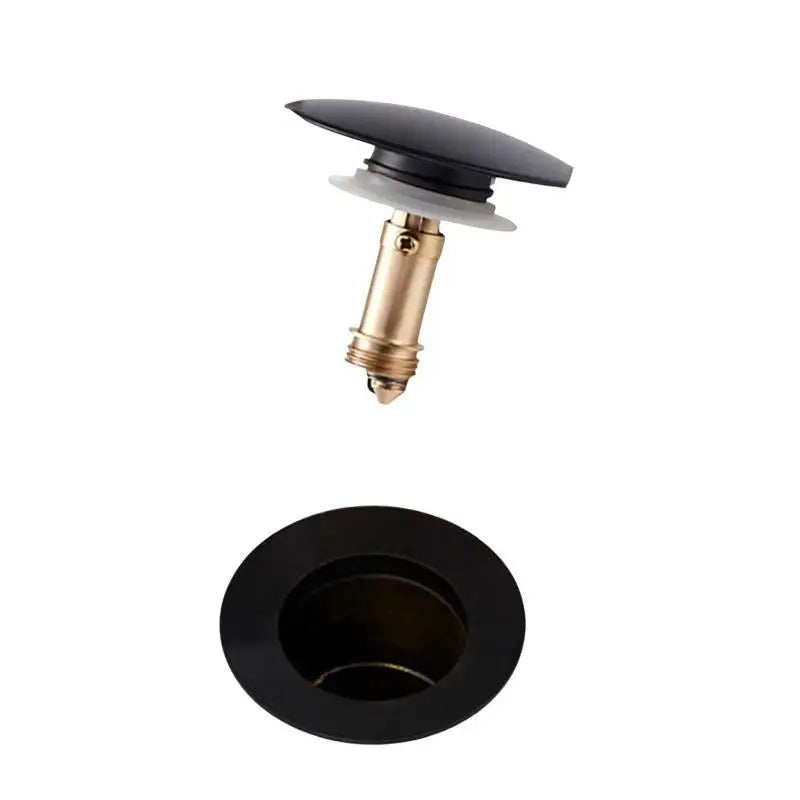 66mm Chrome Brass Click-Clack Basin Sink Drain Stopper Plug