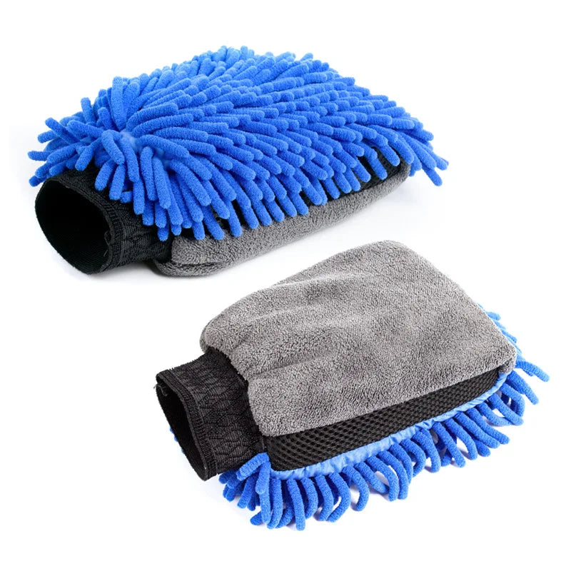 Microfiber Chenille Car Wash Mitt – Waterproof Detailing Glove