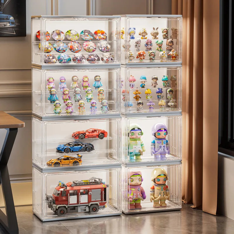 LED Illuminated Acrylic Display Box for Collectible Figures