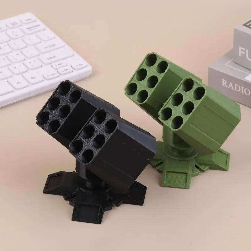 3D Printed Missile Launcher Pen Stand | Novelty Desk Organizer