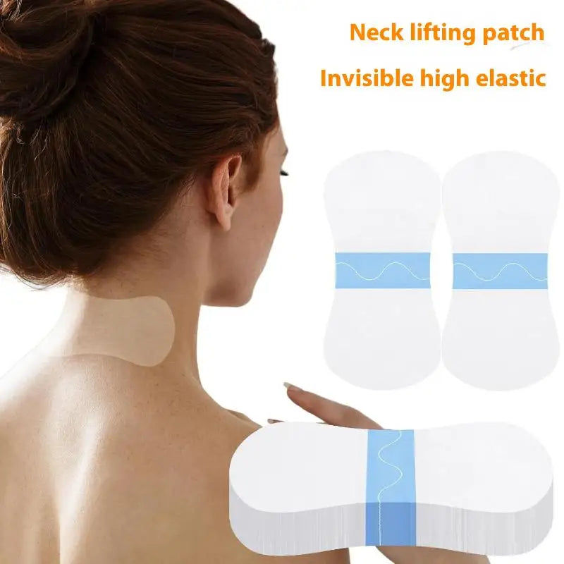 10-Pack Invisible Neck Lifting Patches – Waterproof & Skin-Friendly