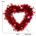 Romantic Luminous Heart Garland Valentines Day Decoration Glowing
